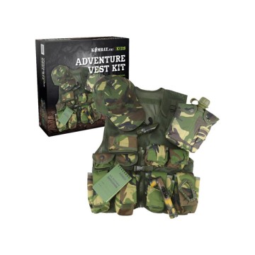 Kids Avontuur Vest Set Woodland Camo