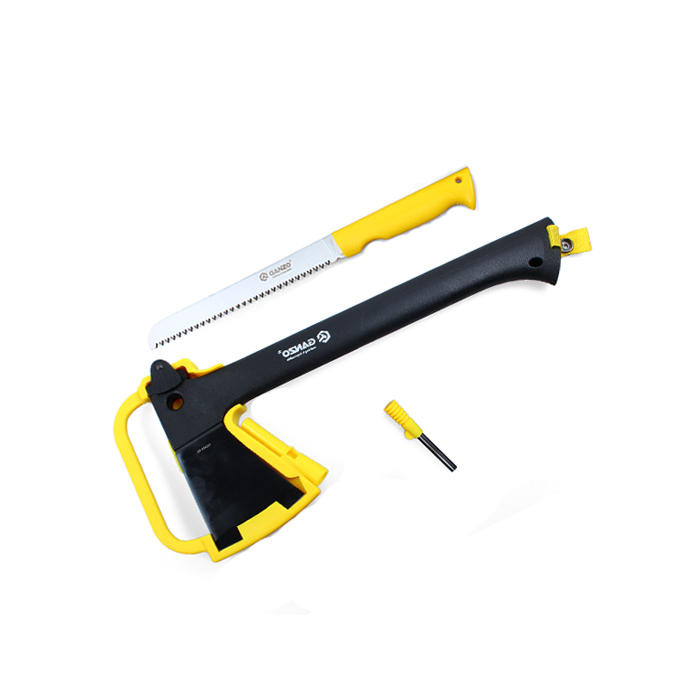 Ganzo Kampeerbijl en zaag