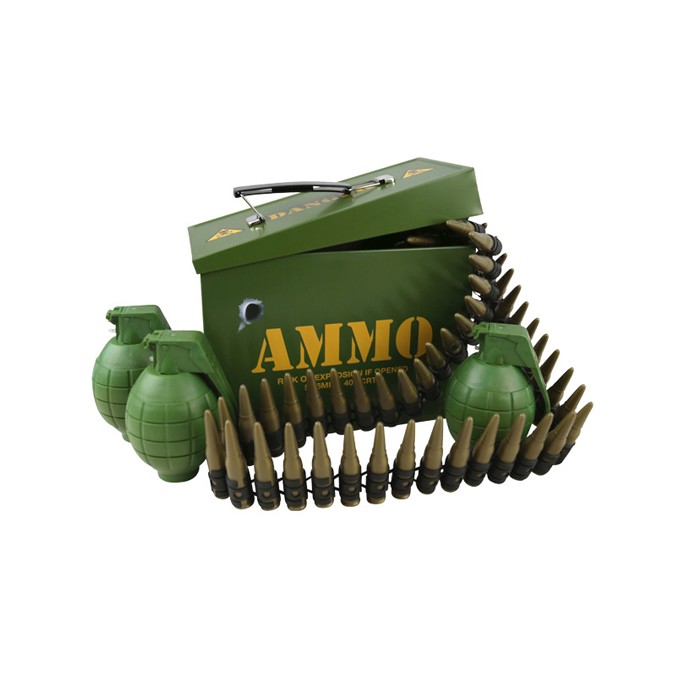 Kids Leger Granaat & Kogelriem Speelgoed Set