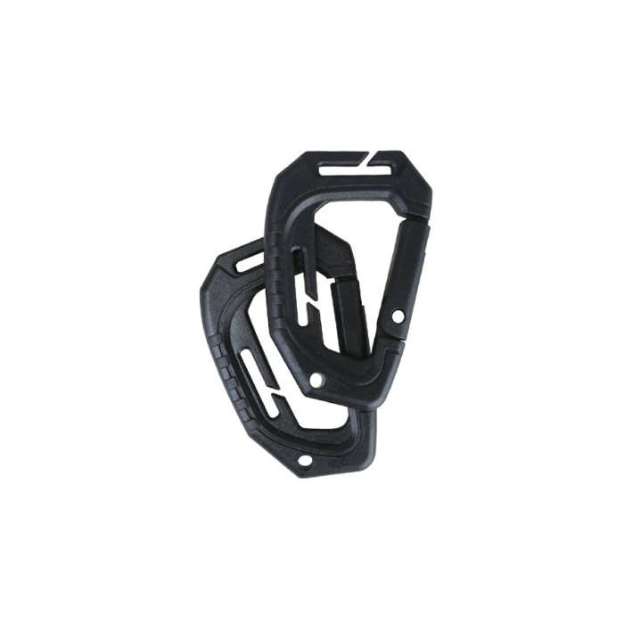 Tactical Spec-Ops Carabiner - Zwart (Paar)